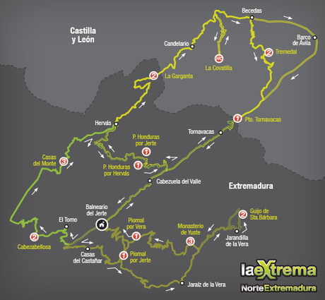 Ruta Cicloturista Norte de Extremadura Ruta Cicloturista Norte de Extremadura