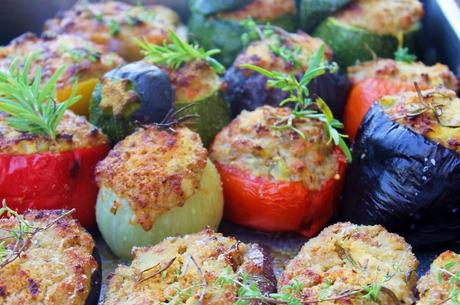 Verduras rellenas mediterráneas-provenzales