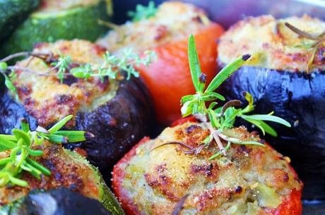 Verduras rellenas mediterráneas-provenzales