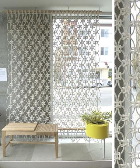 Cortina de macramé, by Sally England Cortina de macramé de Sally England