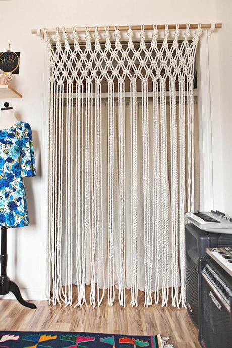 Cortina de macramé. A beautiful mess Cortina de macramé. A beautiful mess
