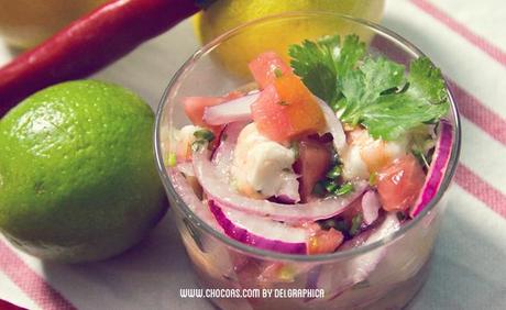 receta ceviche langostinos