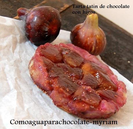 TARTA TATIN DE CHOCOLATE con higos. TARTA TATIN DE CHOCOLATE con higos.