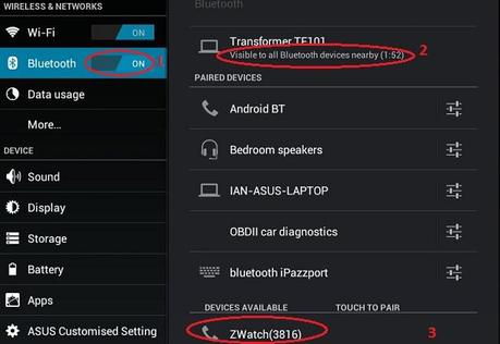 Ensure Bluetooth is enabled on your Andoid device