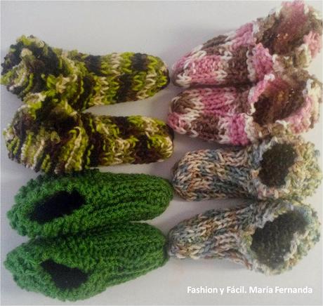 Patucos para otoño-invierno Halloween y Thanks giving (Slippers tricot) Patucos para otoño-invierno Halloween y Thanks giving (Slippers tricot)