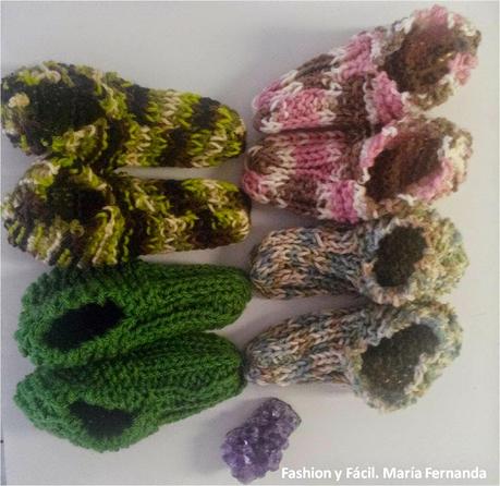 Patucos para otoño-invierno Halloween y Thanks giving (Slippers tricot) Patucos para otoño-invierno Halloween y Thanks giving (Slippers tricot)