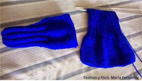 Slippers , babuchas o patucos para hombres tejidas con tricot (Man slippers)