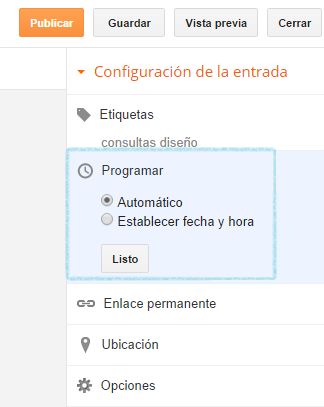 Cómo y por qué programar las entradas del blog Cómo y por qué programar las entradas del blog