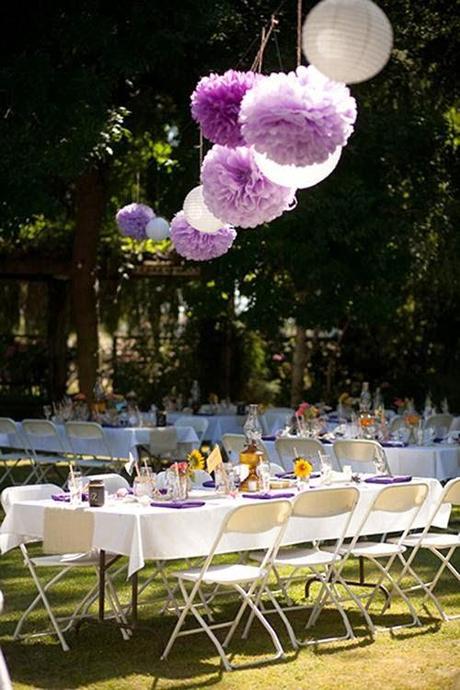 5 ideas para decorar tu boda con pompones de papel de seda