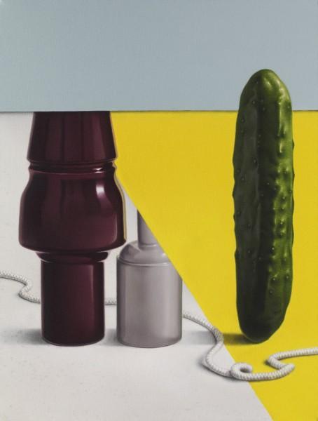 Las naturalezas muertas de Eckart Hahn Eckart Hahn, Entre dos, 2014, acrílico sobre lienzo, 55 x 42 cm. Cortesía del artista