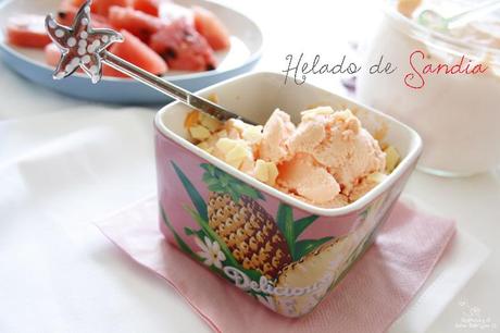 helado de sandia con chocolate blanco... helado de sandia con chocolate blanco...