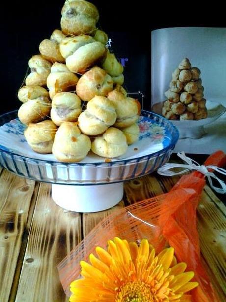 Croquembouches, masa coux rellena de crema de trufa - Tort conic pasta coux umplut cu frisca de ciocolata! Croquembouches, masa coux rellena de crema de trufa - Tort conic pasta coux umplut cu frisca de ciocolata!