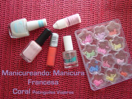Manicureando: Manicura Francesa Coral Manicureando: Manicura Francesa Coral