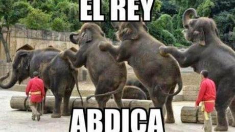 EL REY DE ESPAÑA ABDICA #ELREYABDICA