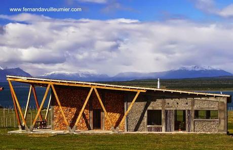 Casa de campo tipo cabaña contemporánea en Puerto Natales Chile