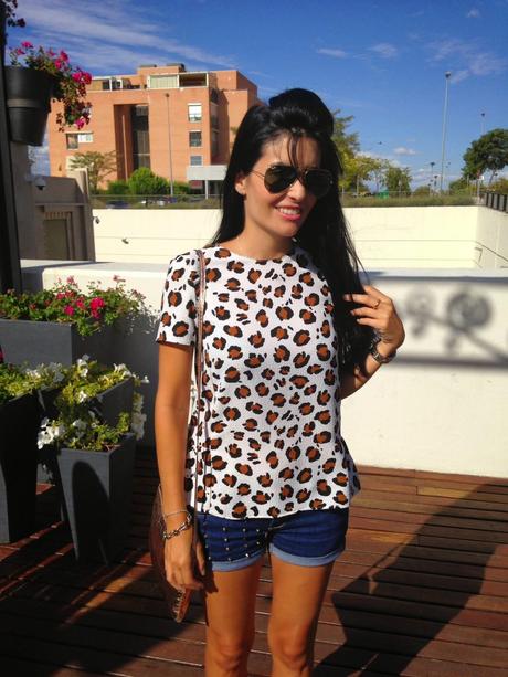Camiseta de Zara, look Animal Print Camiseta de Zara, look Animal Print