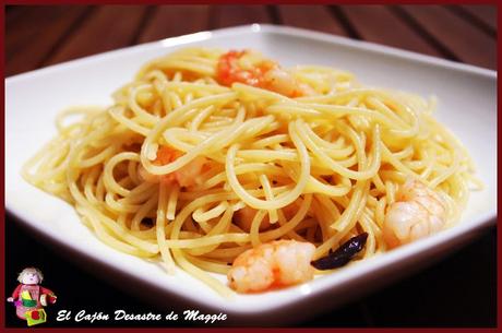 PASTA CON GAMBAS AL PILPIL PASTA CON GAMBAS AL PILPIL