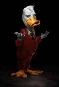 Diseño conceptual de Howard el Pato para Guardianes de la Galaxia Diseño Howard el Pato para Guardianes de la Galaxia