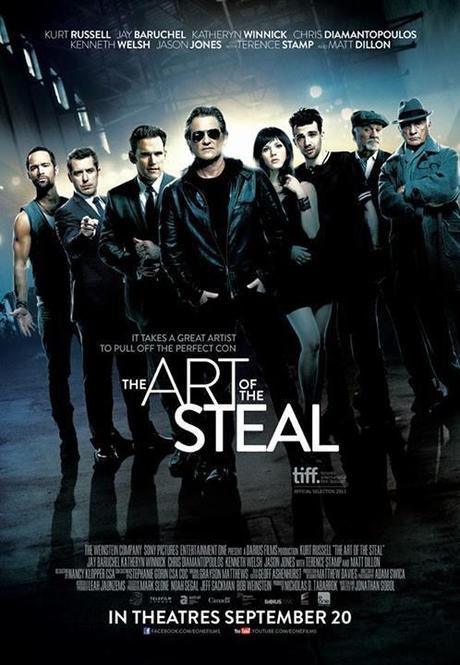 cartel, portada, película, the art of the steal, el arte de robar, Kurt Russell, Jay Baruchel, Katheryn Winnick, Chris Diamantopoulos, Kenneth Welsh, Jason Jones, Terence Stamp, Matt Dillon