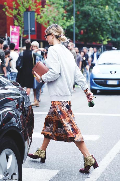 Milan_Fashion_Week_Spring_Summer_15-MFW-Street_Style-Midi_Skirt-Sweatshirt-Sequined_Boots-