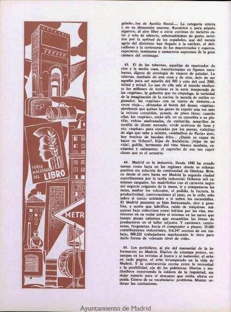 Las cien cosas que es Madrid. Índice Las cien cosas que es Madrid. Índice