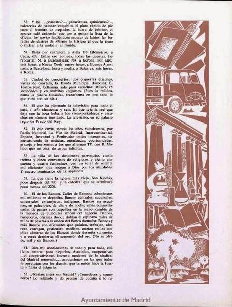 Las cien cosas que es Madrid. Índice Las cien cosas que es Madrid. Índice