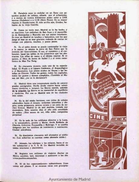 Las cien cosas que es Madrid. Índice Las cien cosas que es Madrid. Índice