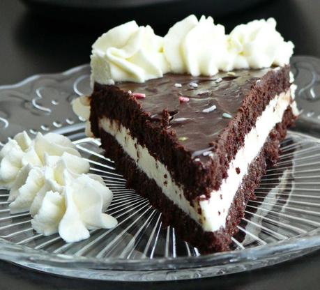 tarta de chocolate y queso