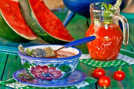 GAZPACHO DE SANDIA Y TOMATE