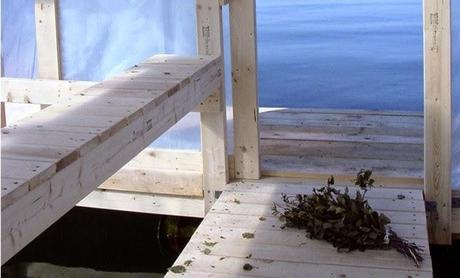 Floating sauna in Norway