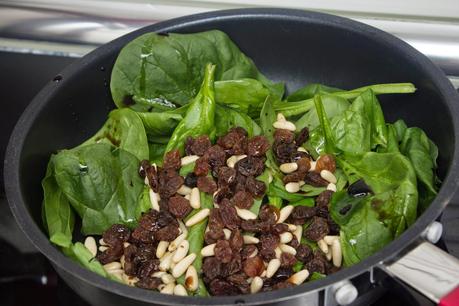 Emperador al limón con espinacas Emperador al limón con espinacas