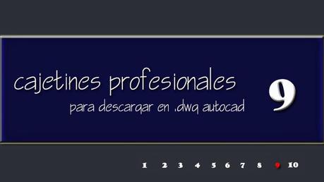 Cajetín DWG de Autocad para descargar gratis. PROFESIONAL 9