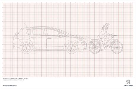 Peugeot Emergency Brake Assist. peugeotbike_aotw
