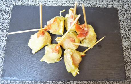 MELÓN CON JAMÓN EN TEMPURA MELÓN CON JAMÓN EN TEMPURA