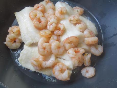 Pastel empanadilla de merluza y gambas