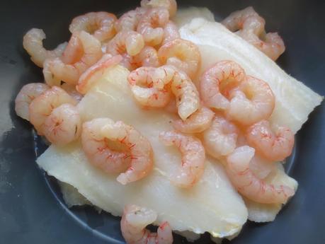 Pastel empanadilla de merluza y gambas