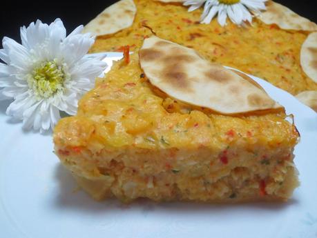 Pastel empanadilla de merluza y gambas