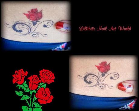 RETO COLORES II (Rojo): Rosas rojas tattoo