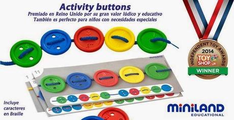 Activity buttons, un juego de clasificación y seriación medalla de bronce en  “International Toy Award”