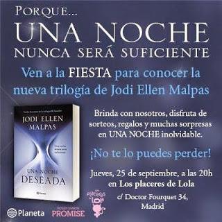Fiesta de presentación de Una noche. Deseada Fiesta de presentación de Una noche. Deseada