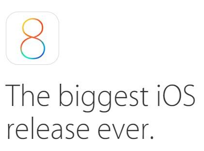 iOS 8 actualización