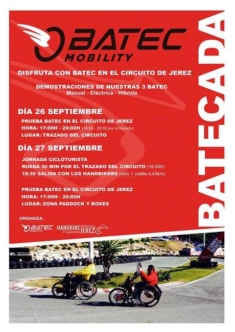 I Criterium de Handbike Jerez - 27 de septiembre en el Circuito de Jerez