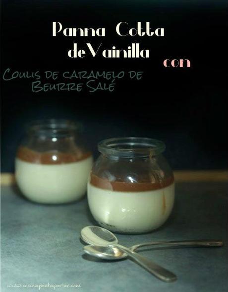 Panna Cotta de vainilla con coulis de caramelo de beurre salé-2