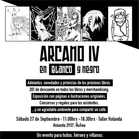 Sábado 27 de Septiembre: Exposición del catálogo de @ArcanoIV arcano-iv 2