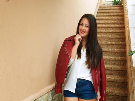 Red Jacket with Red Lips