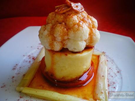 Pastel de coliflor aliñada Pastel de coliflor aliñada