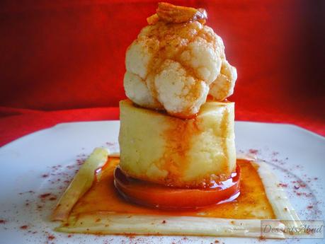 Pastel de coliflor aliñada Pastel de coliflor aliñada