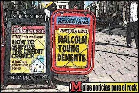 Newsstands tipo cómic - Malcolm Young de ACDC