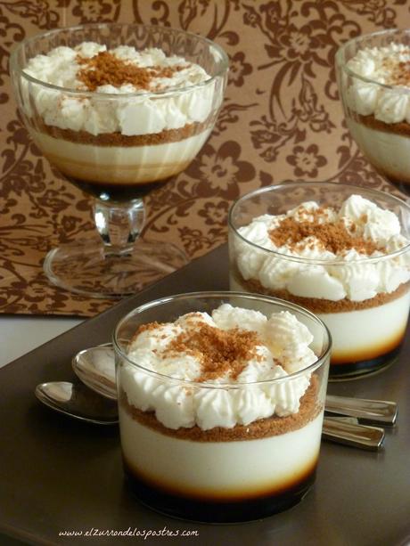 Postre de Queso con Miel de Caña y Spéculoos Postre de Queso con Miel de Caña y Spéculoos