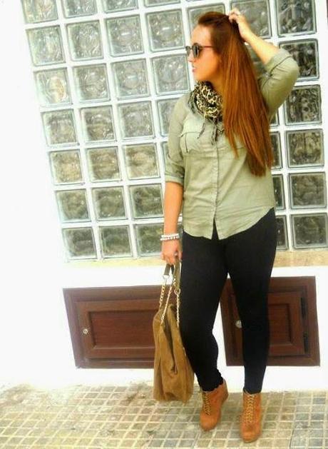 Verde militar + animal print.